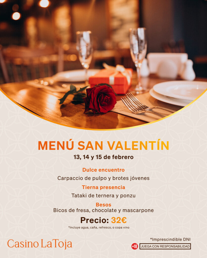 menú san valentín